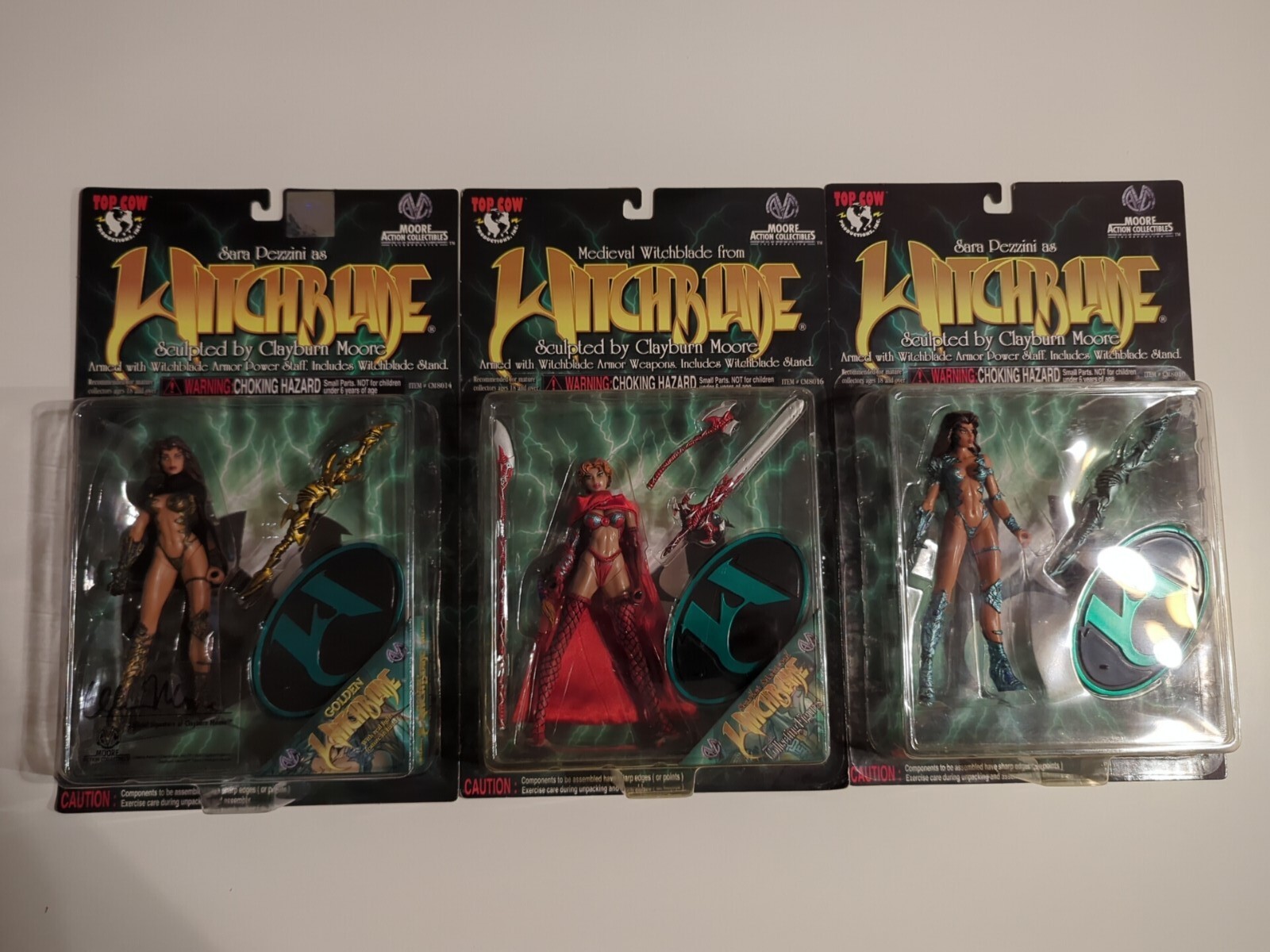 Witchblade 3 Action Figure Set Clayburn Moore Action Collectibles New In Box !!!