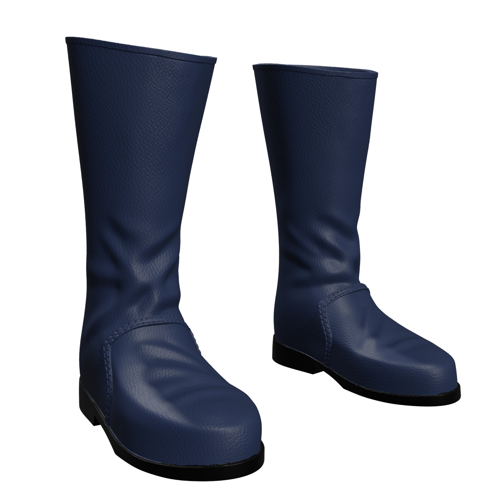 1/6 Scale Action Figure Boots: Basic Leather