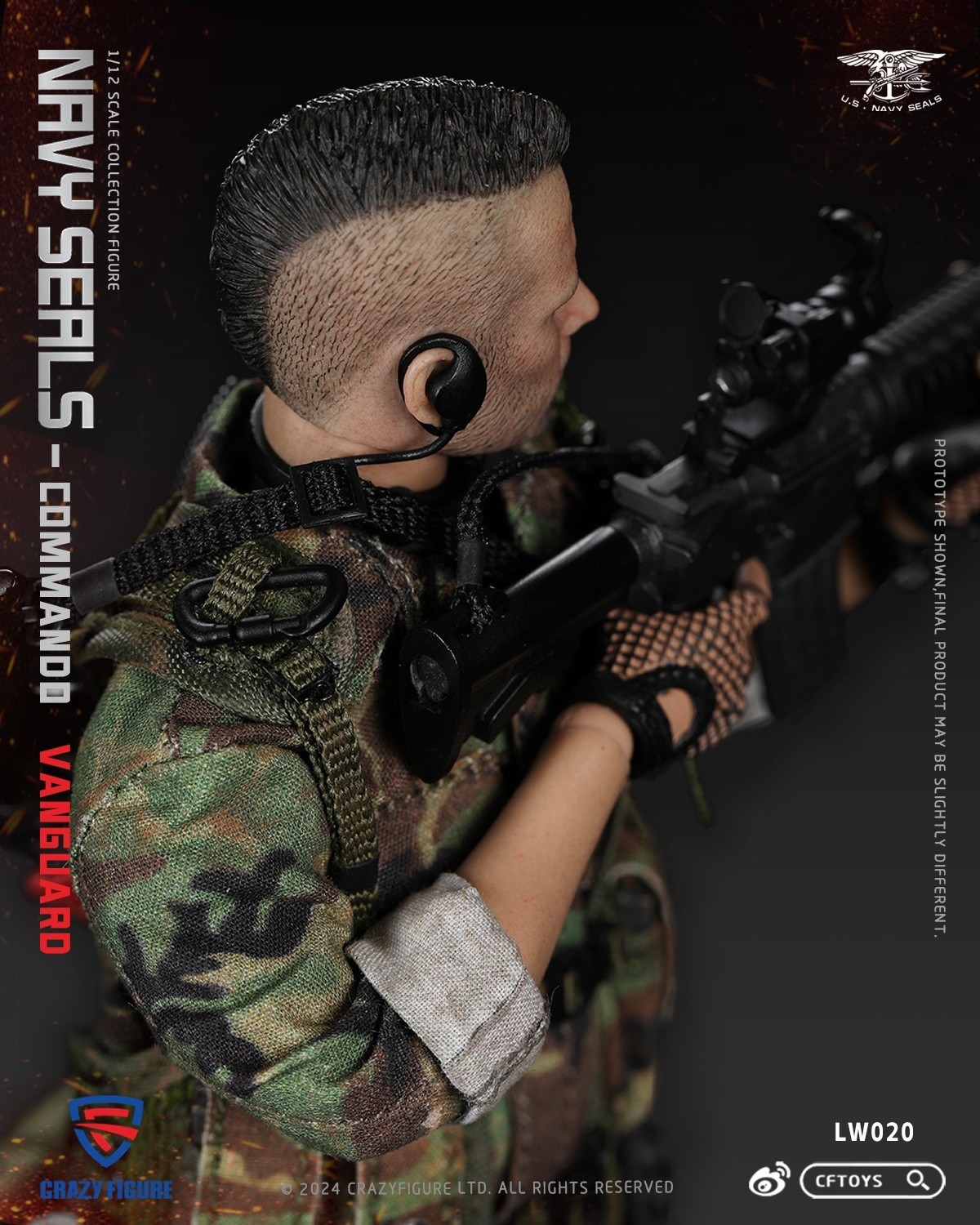 Boxset Figure – Crazy figure 1/12 Scale LW020 Navy SEAL Assault Team Pointman
