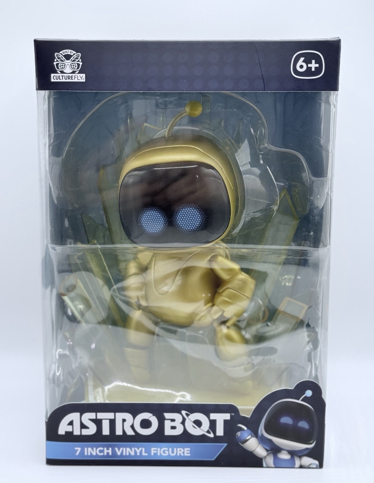 NEW CultureFly Astro Bot Golden Captain Astro Vinyl Figure 7&Prime; Limited Edition