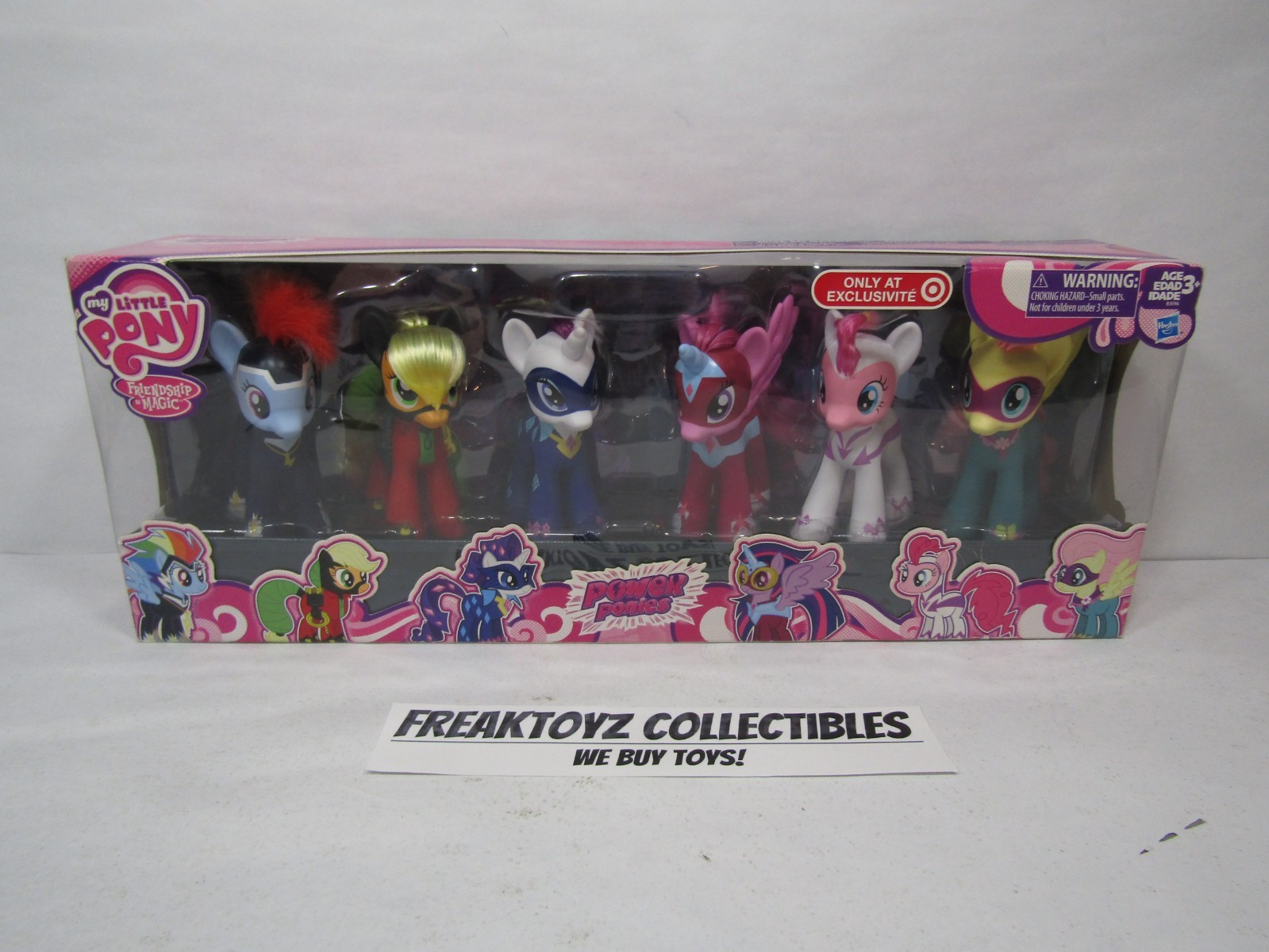 2014 My Little Pony Friendship is Magic Power Ponies Exclusive Figure 6-Pack