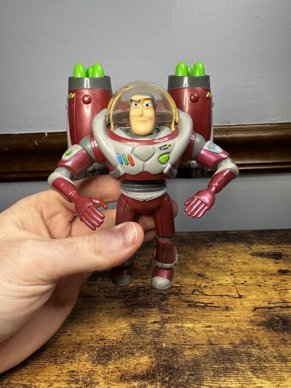 Disney Rocket Force Triple Threat Buzz Lightyear Toy Story 2 Figure – COMPLETE!