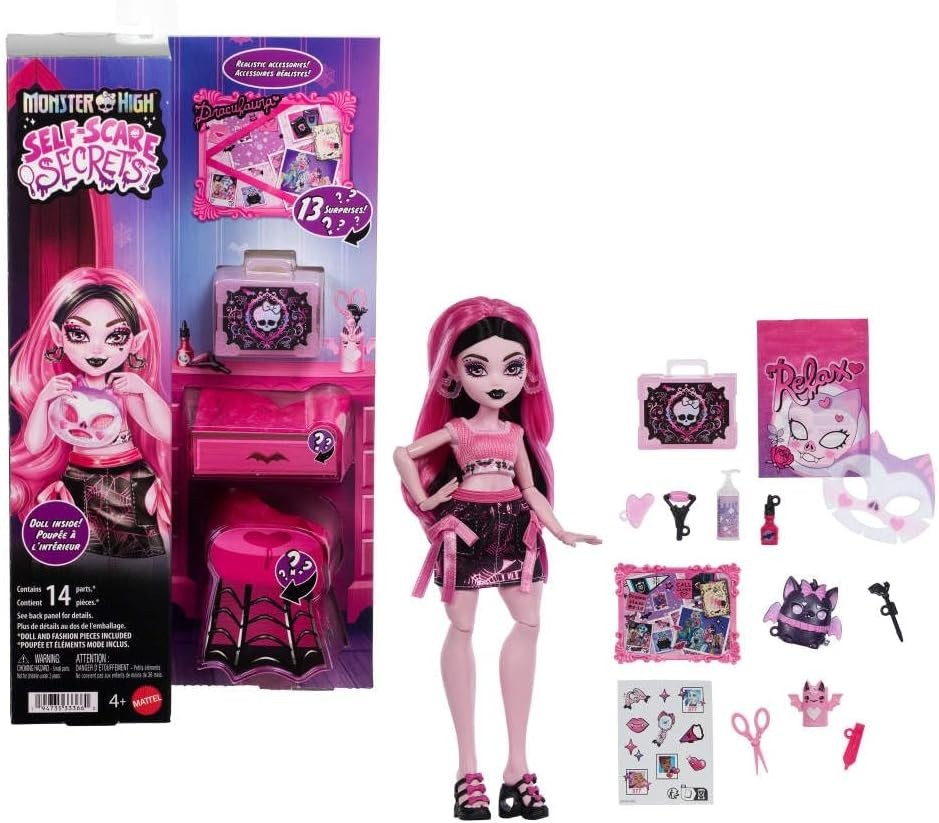 Monster High Self-Scare Secrets (2025) DRACULAURA 11&Prime; Doll w/Surprises #JHK43