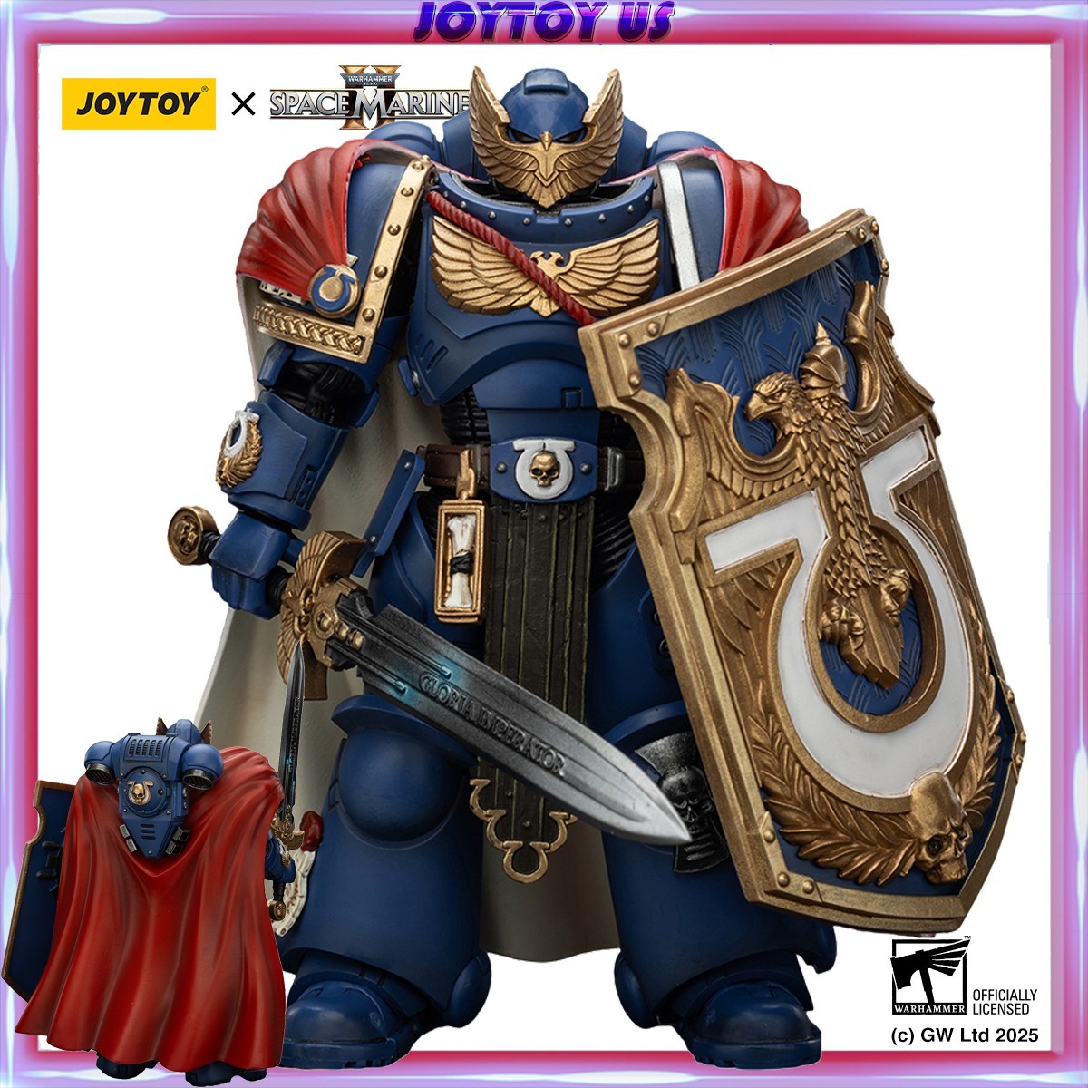 JOYTOY Warhammer 40K Ultramarines Victrix Honour Guard Storm Shield Power Sword