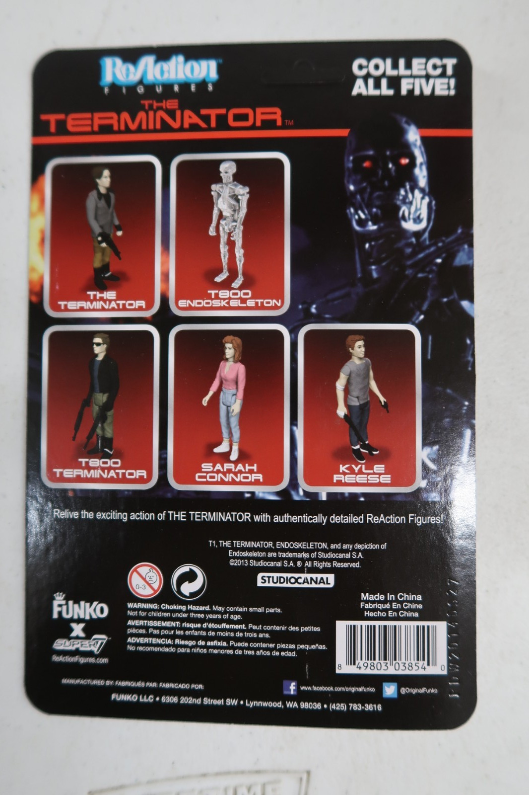 The Terminator Funko Super 7 ReAction 3 3/4 Inch Action Figure New Sealed