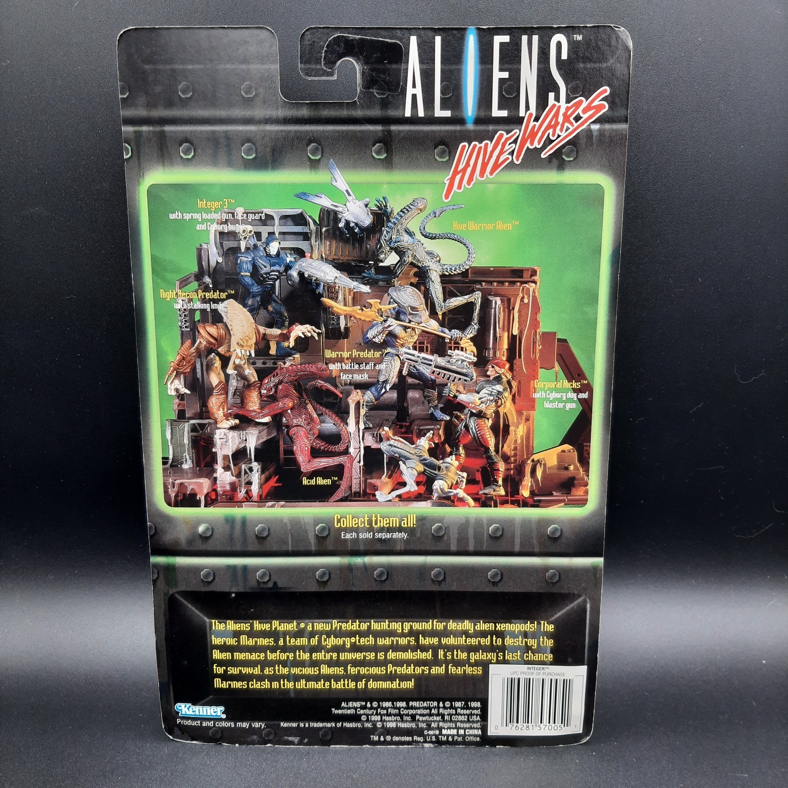 1998 Kenner Aliens Hive Wars Complete Set Predator, Marines, Aliens On Carc RARE