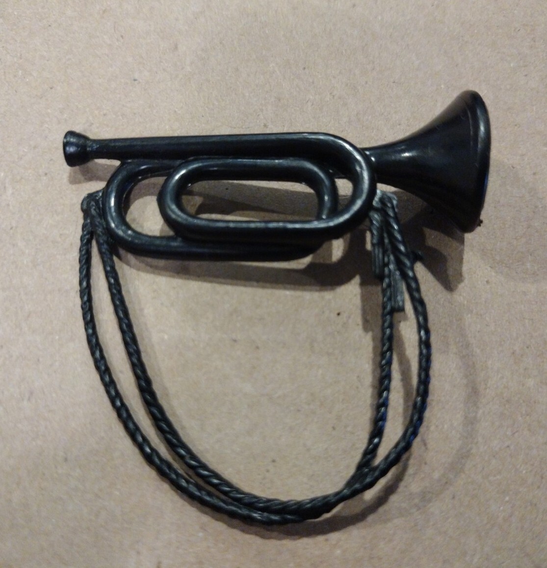 1960&rsquo;s-70&rsquo;s Auth/Orig Marx Johnny West General Custer Bugle W/Lanyard Nice Cond