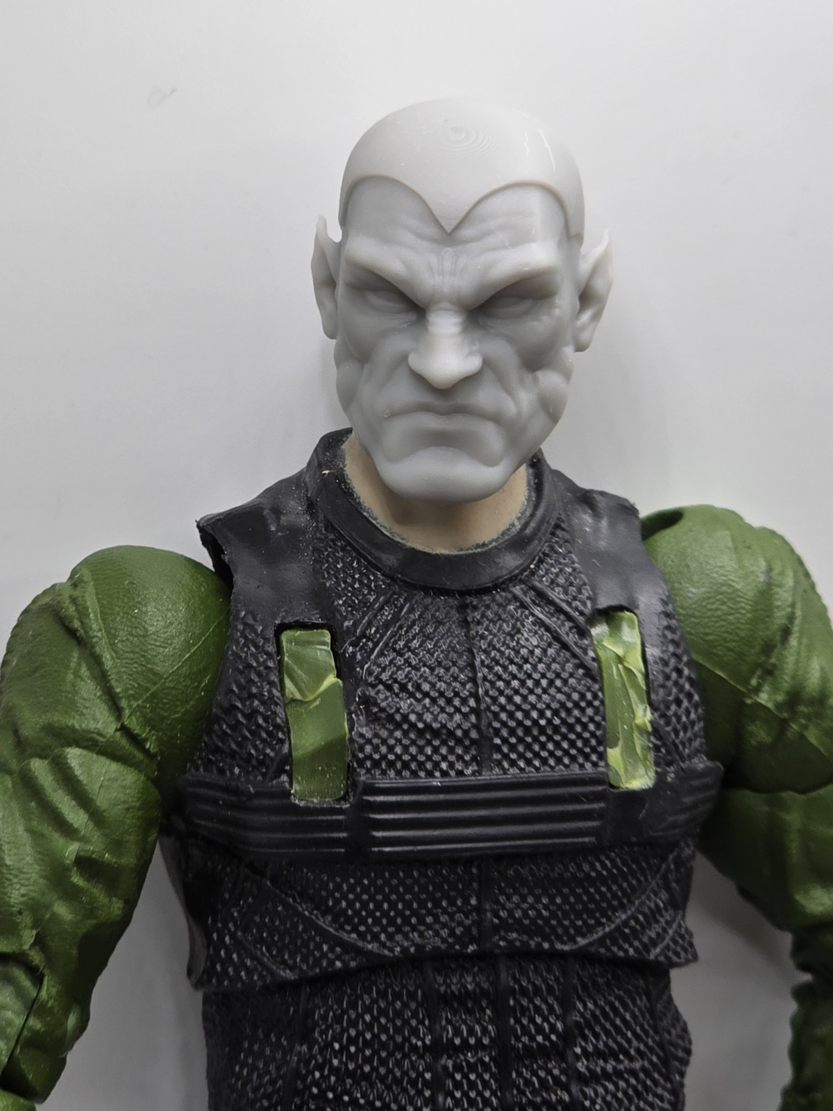 3d Print AMAZING ANDROID HEAD#1 1:10 7&Prime; LEGEND SELECT DC MULTIVERSE