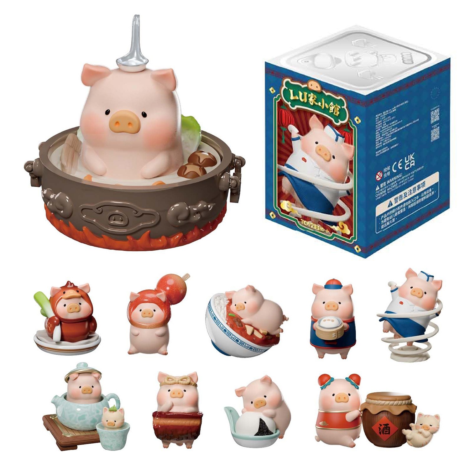TOP The Piggy Blind Box Figures Lu&rsquo;s Table Series Home Decorations Gift