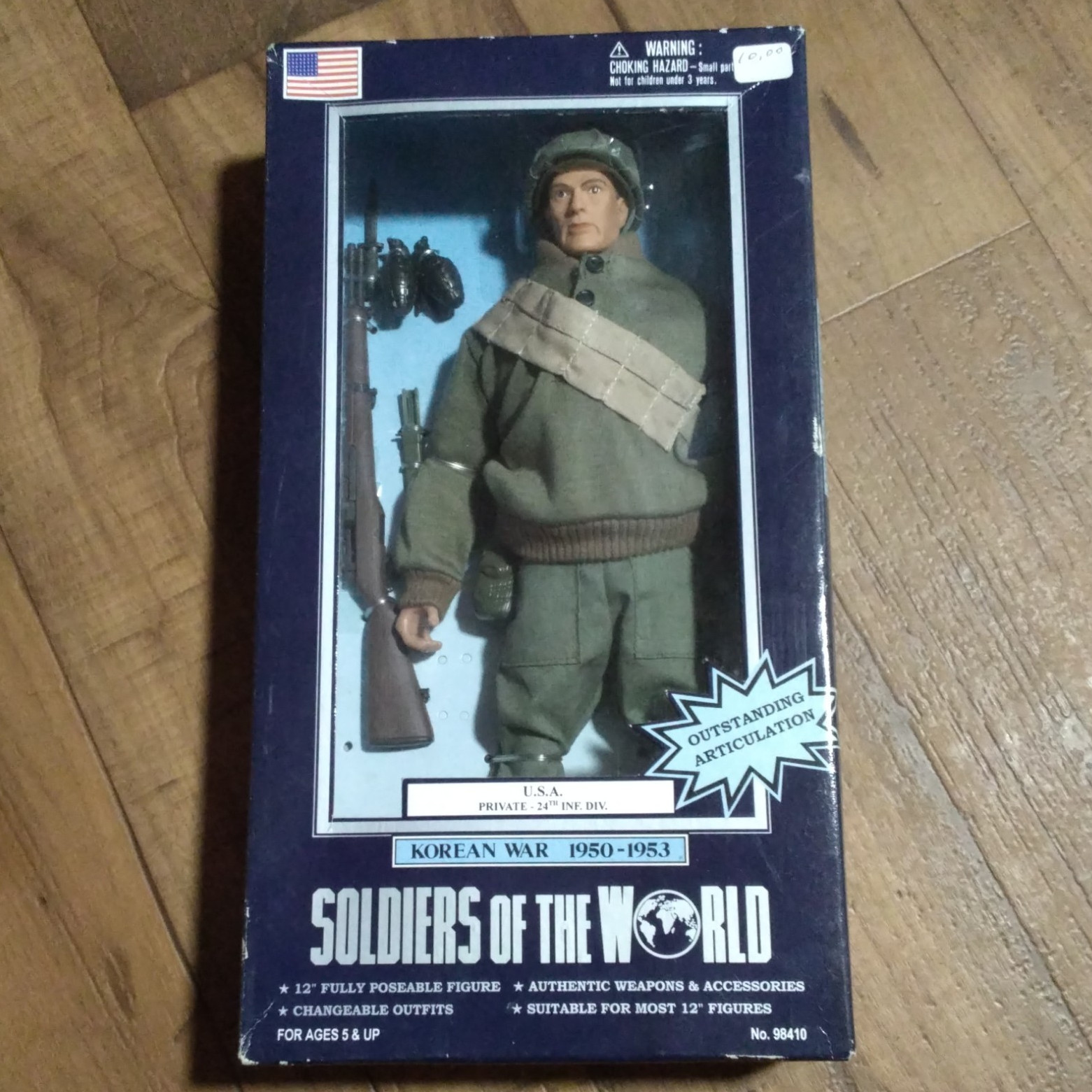Soldiers of the World Korean War U.S.A. Private 12&Prime; 1:6 Poseable w/ Rifle