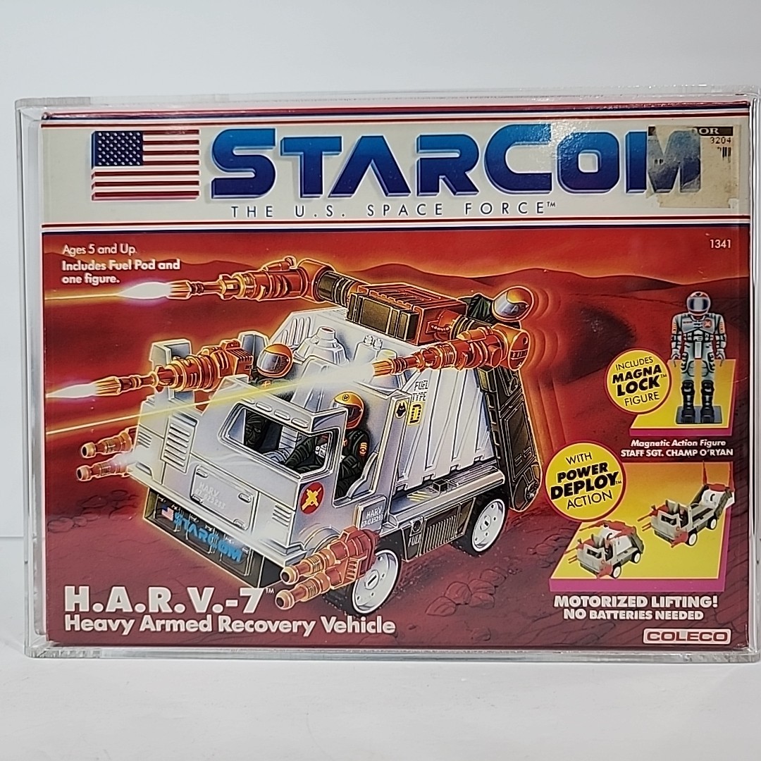 Vintage 1986 Graded 80 StarCom The U.S. Space Force HARV-7 Coleco Astronauts
