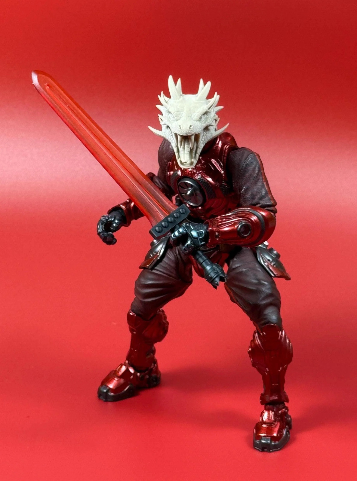Transparent Red Broadsword – Hellboy Universe style sword – Mythic Legions