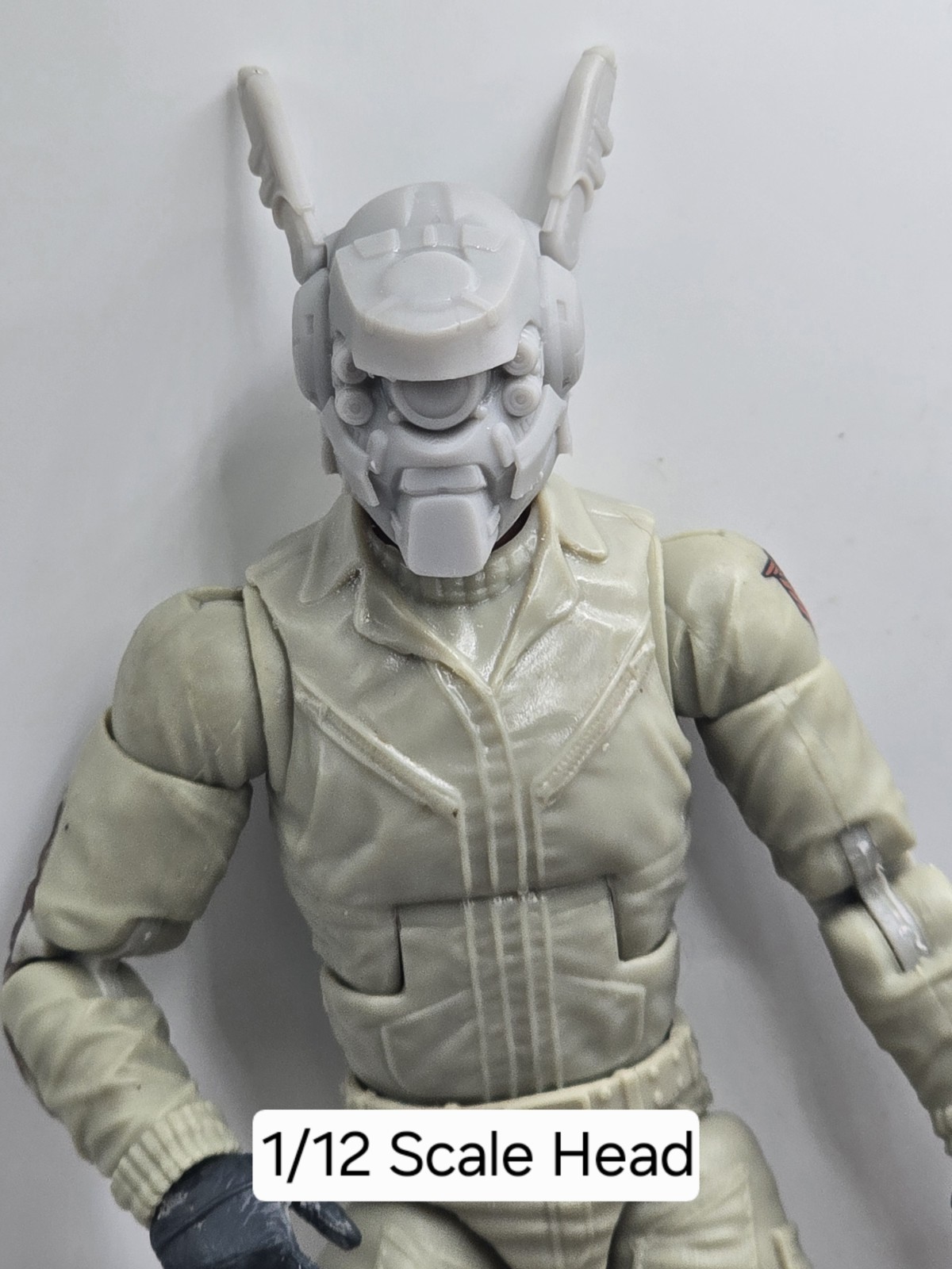 3d Printed SCI FI HEAD#3 6&Prime; 1:12 Classified/Legends SCALE