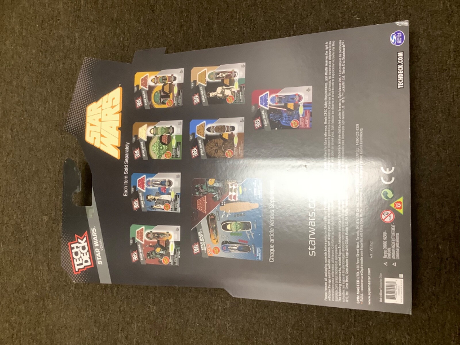 TECH DECK Exclusive Collector&rsquo;s Edition Hand board Santa Cruz Star Wars Yoda