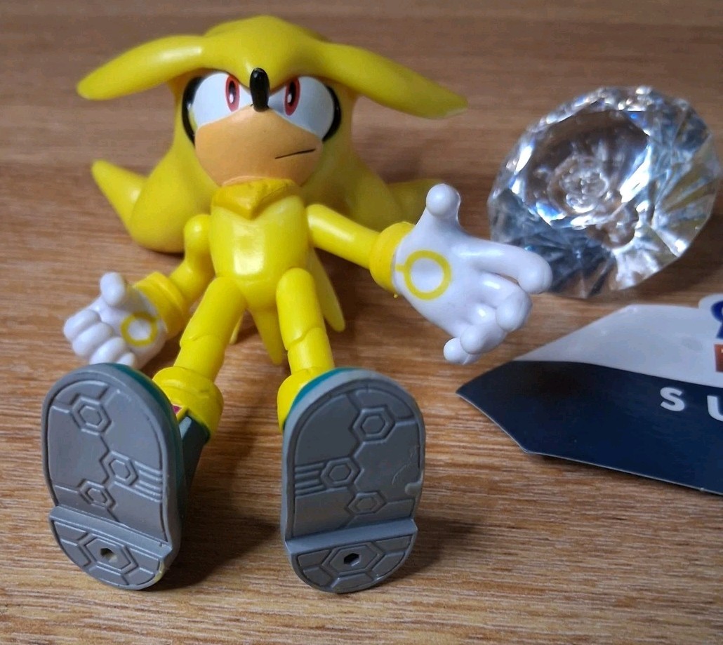 Sonic the Hedgehog SUPER SILVER 4&Prime; Figure Emerald Jakks Pacific