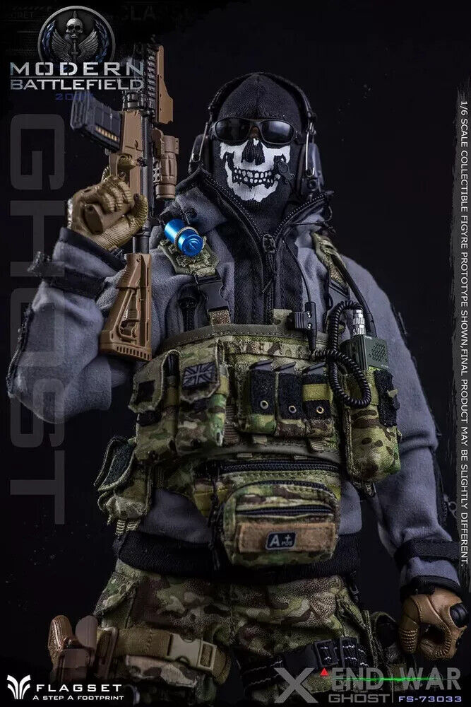 FLAGSET END WAR GHOST « X » 1/6 Action Figure FS73033 Model In Stock New