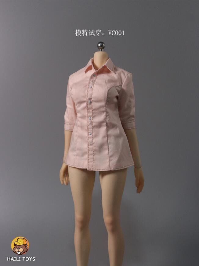 HAILI TOYS 1/6 HF007 Pink Shirt Dress Short skirt Clothes Fit 12 » Female figure