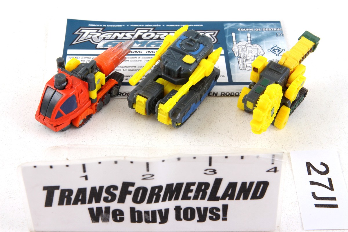 Transformers Armada Mini-Cons Destruction Team 100% Complete