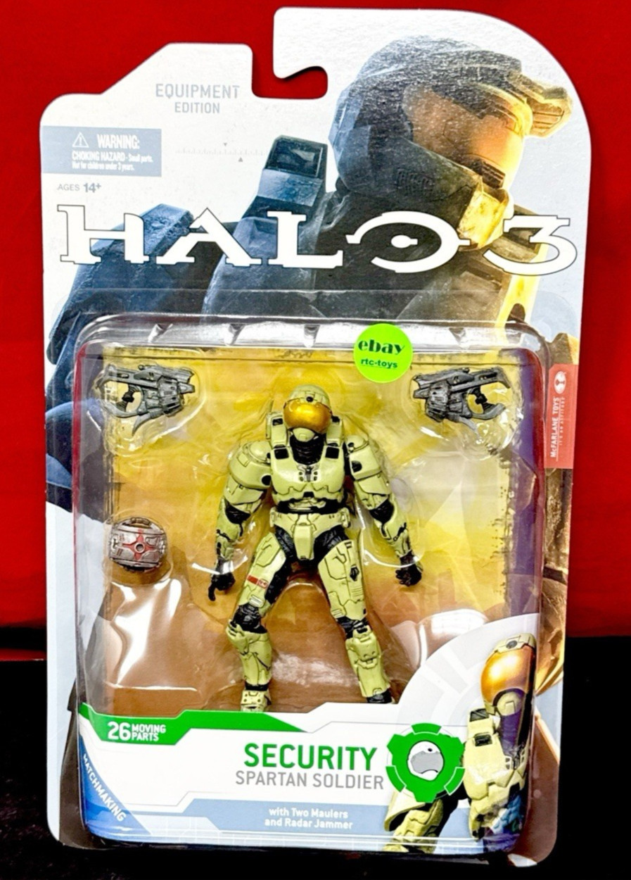 McFarlane Halo 3 Security Spartan Soldier Series 4 Action Figure New Sealed 2009