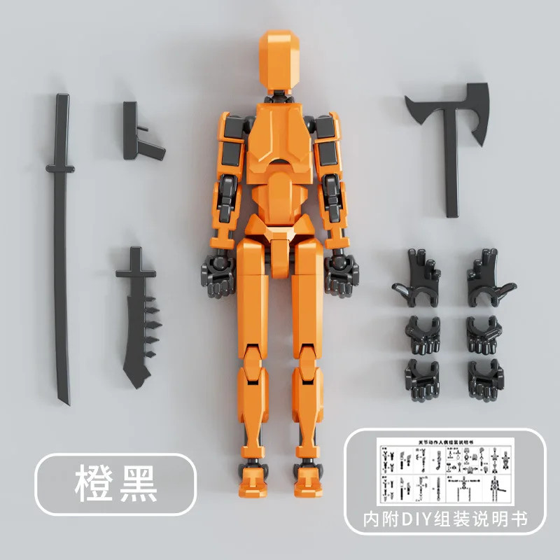 3D Printed Dummy 13 Shapeshift Robot Multi-Jointed Movable Action Figure Toy