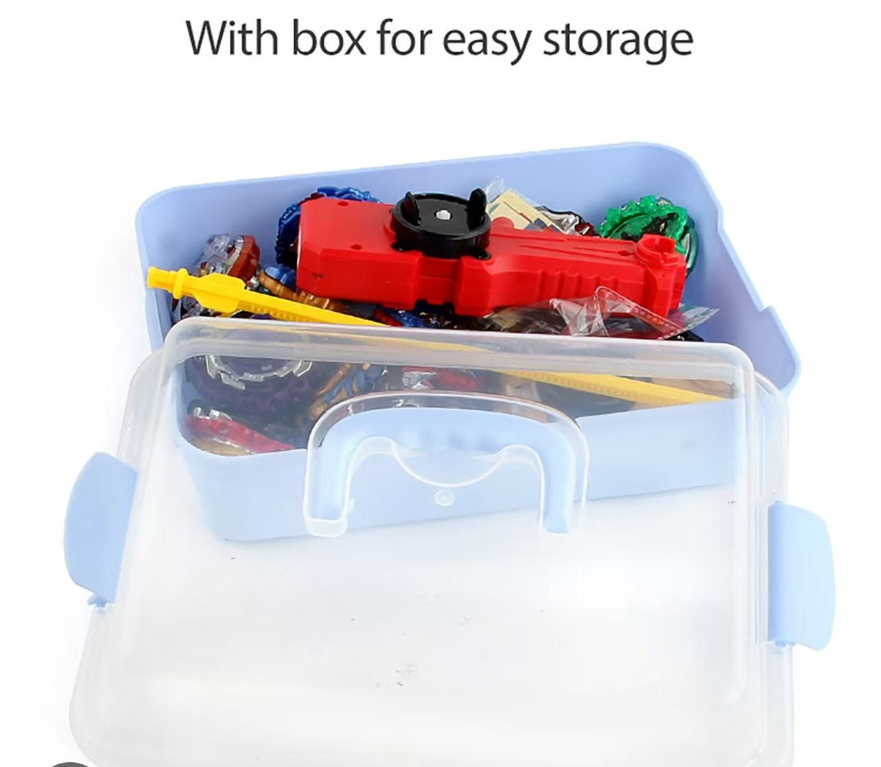 【Deluxe 12-Piece Bey Gyro Battle Set】12 Spinning Tops + Launchers + Storage Case