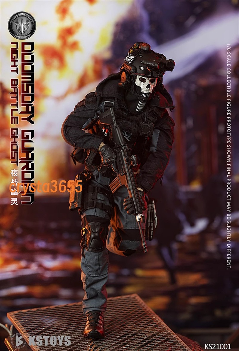 FLAGSET KS21001 Night War Ghost Simon Riley 1/6 Action Figure In Stock