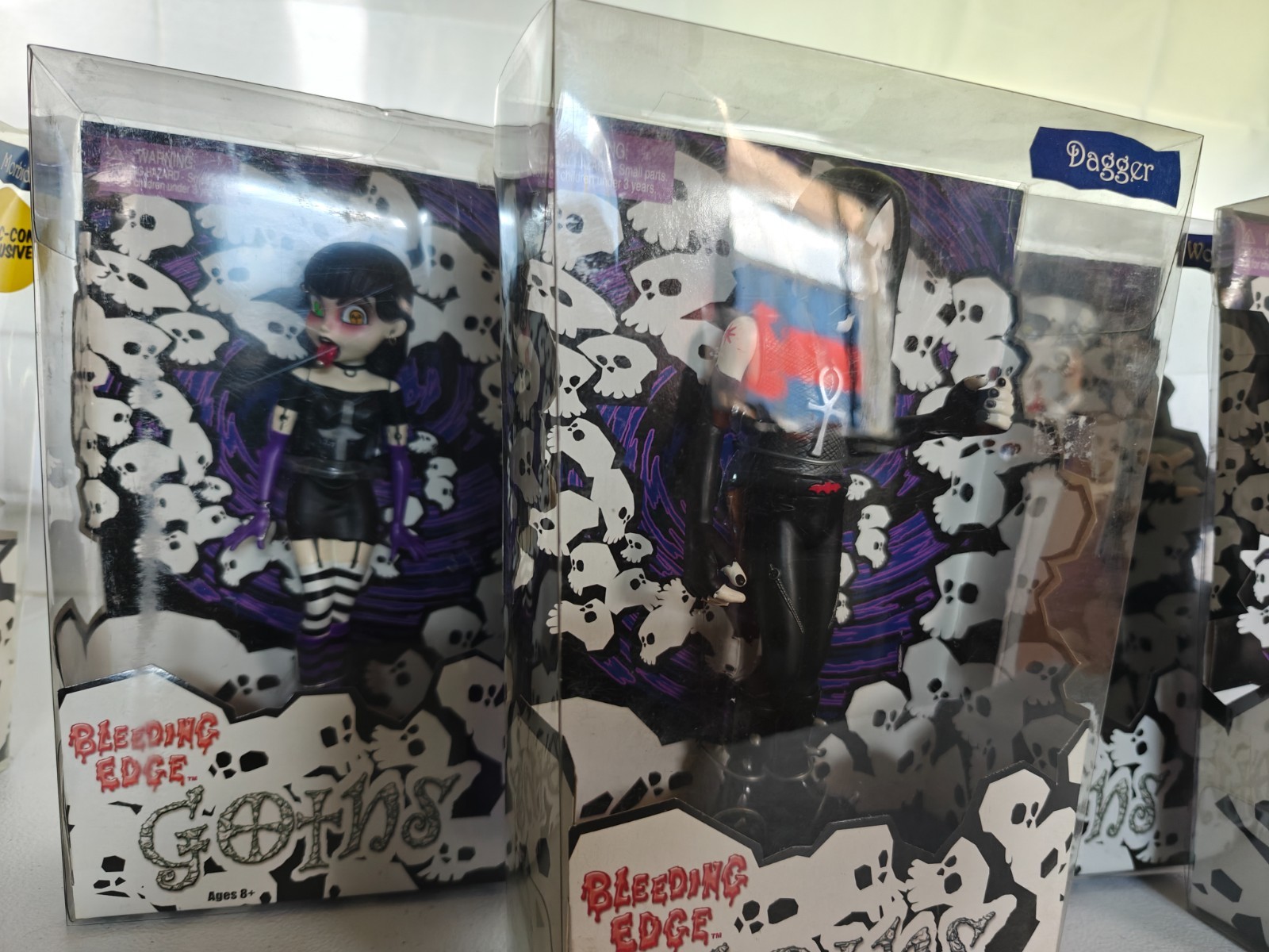 Bleeding Edge Goths – Large Lot, 7 Figures, Original 4 – 7&Prime;, Rare/Exclusive
