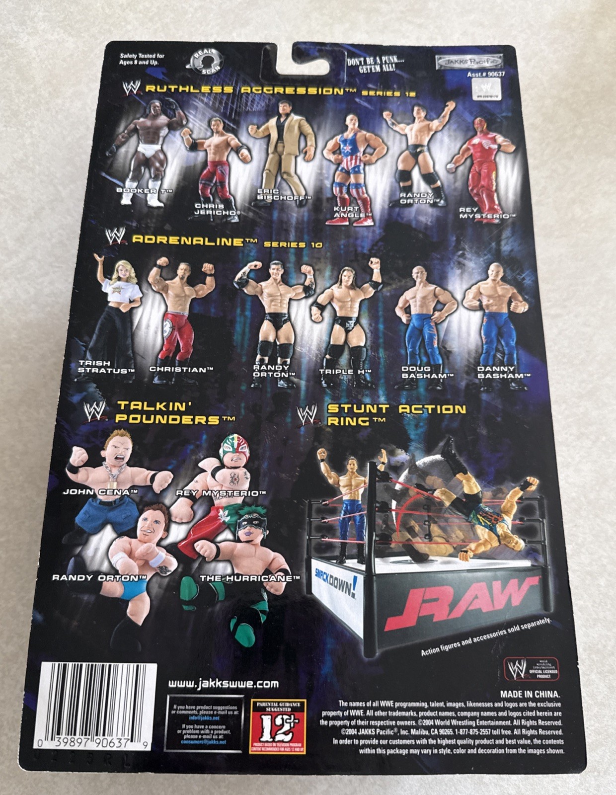 WWE RANDY ORTON 2004 RUTHLESS AGGRESSION Series 12 JAKKS Action Figure WWF