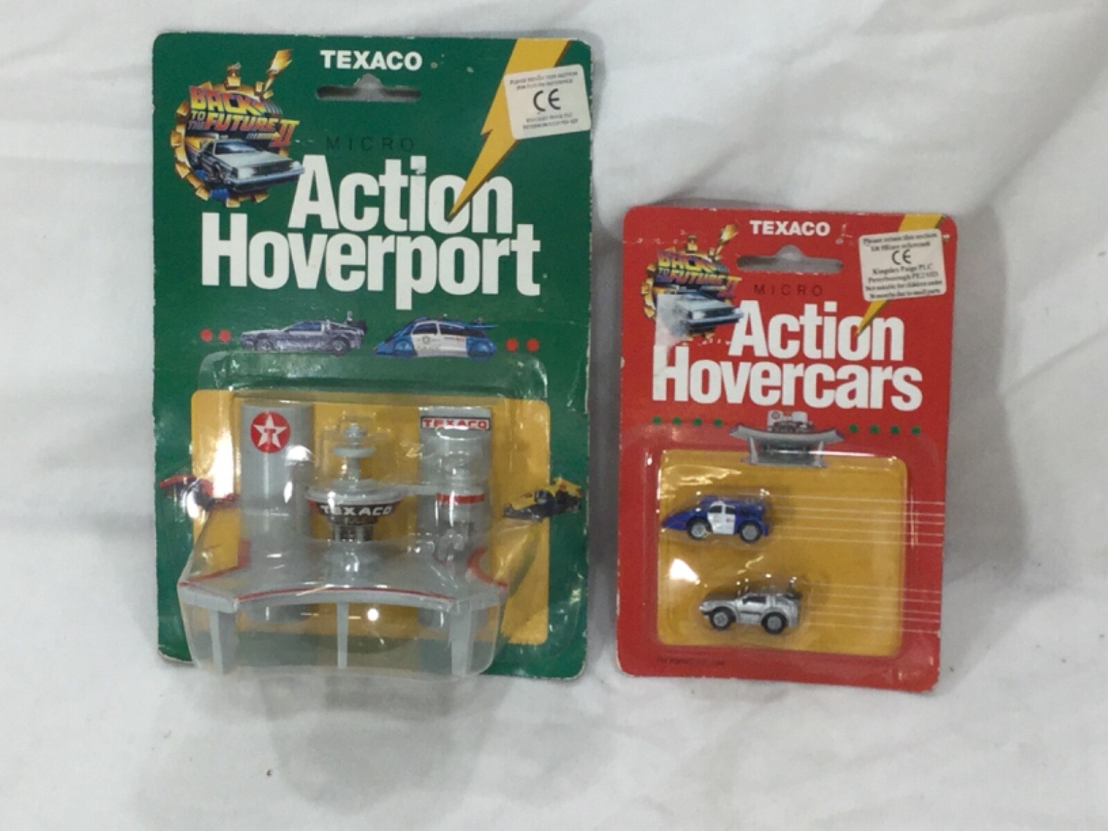 1989 Back to the Future II Texaco Micro Action Hovercars DeLorean MOC Sealed Set