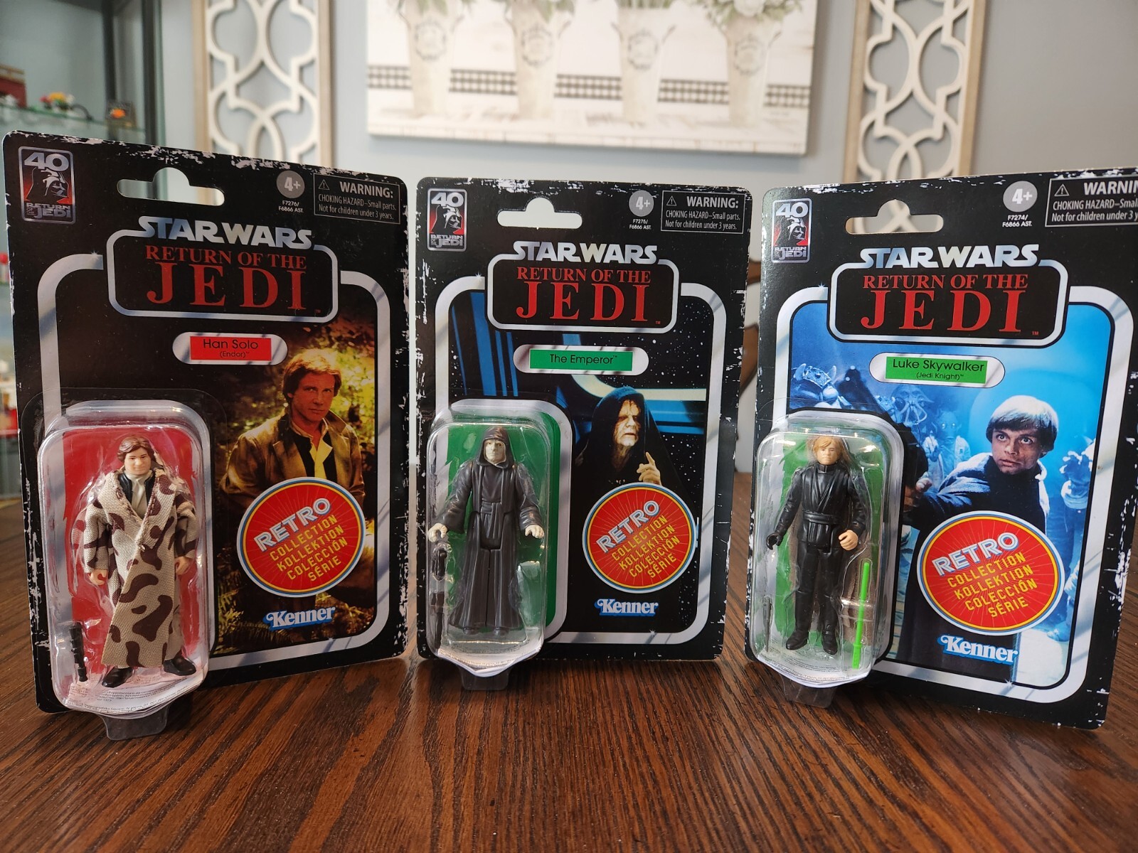 Star Wars – Luke Skywalker, Emperer & Han Solo (Endor) Retro Collection