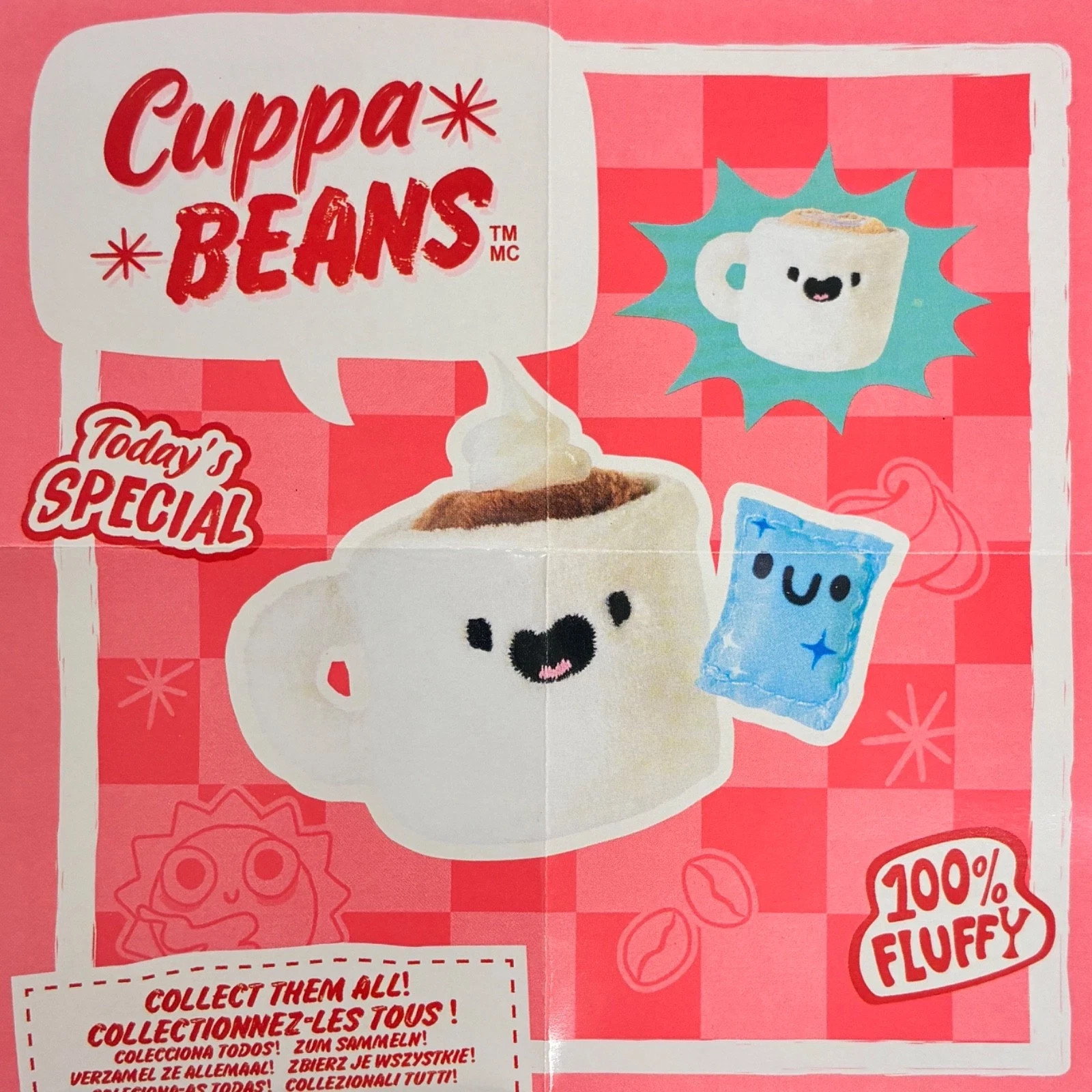 NEW MGA Miniverse Make It Mini PLUSH series CUPPA BEANS coffee mug HARD TO FIND