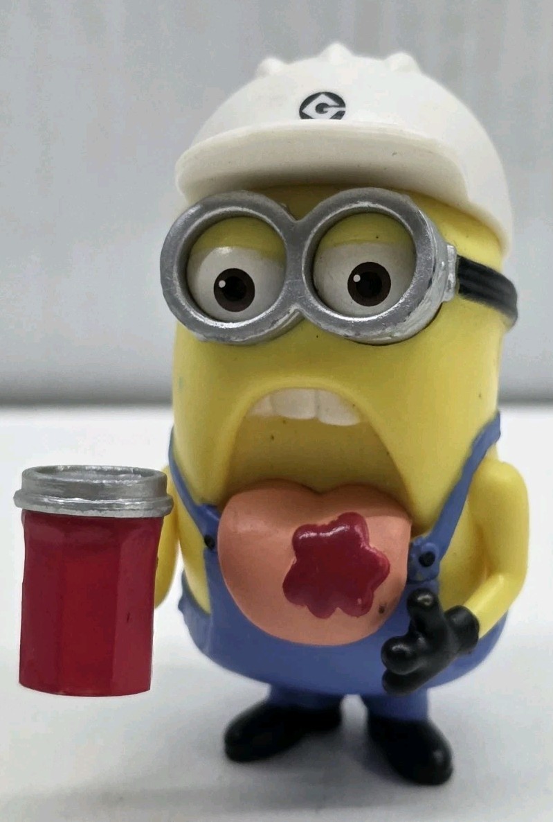 Minions Despicable Me 2 Jam Kevin 2013 Thinkway 2&Prime; Toy Figure Used