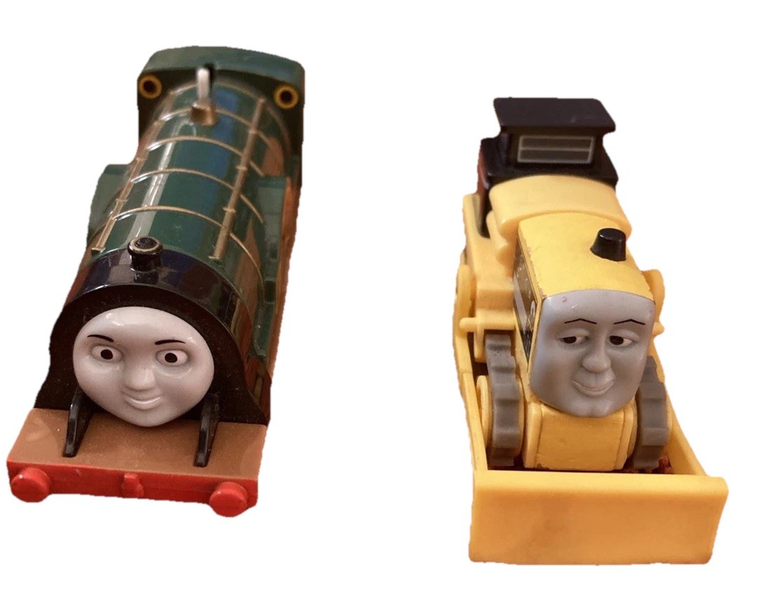 *Thomas* The Train—4 Pieces Transportation Vehicles—Emily, Byron, Harold, Annie