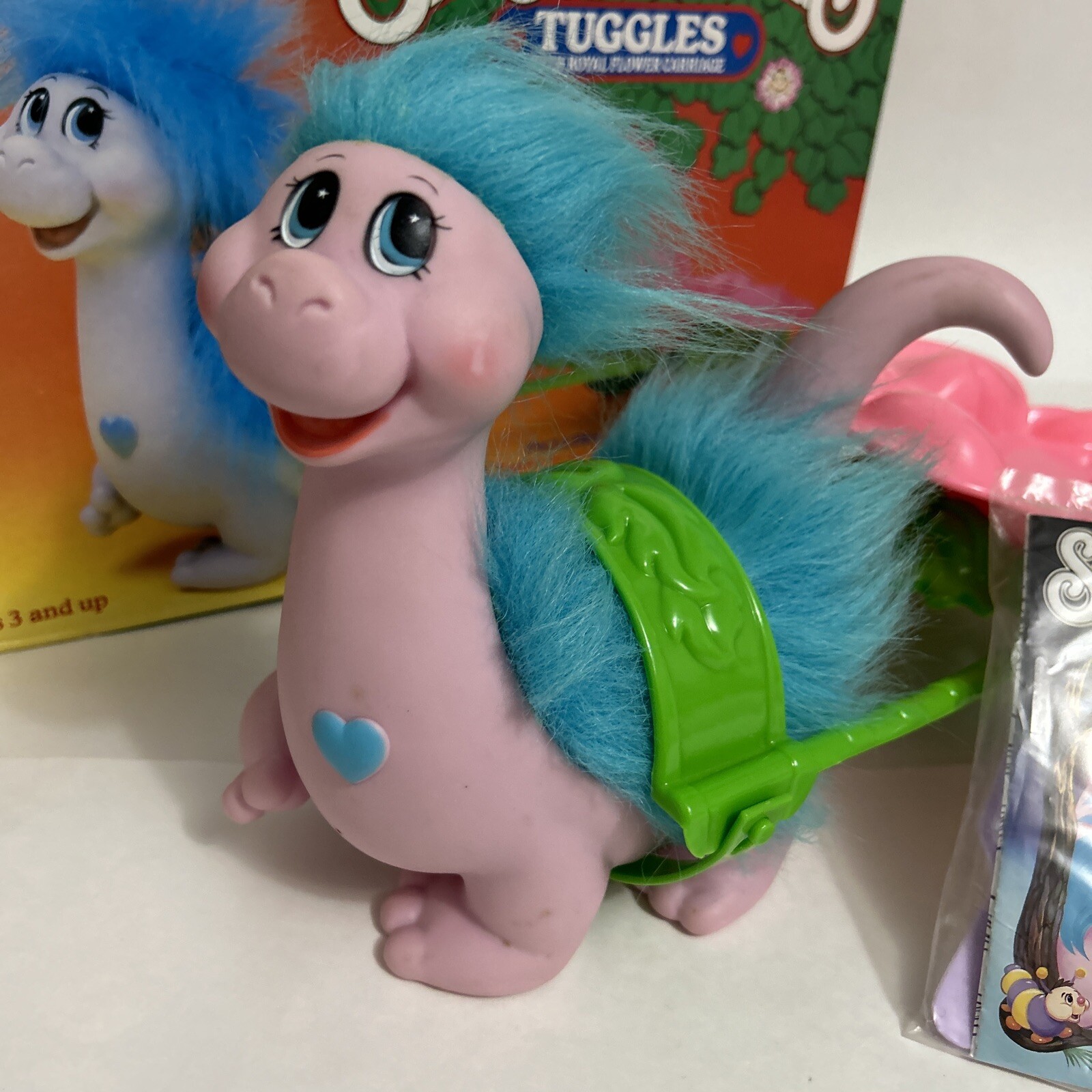 1985 Playskool MB Snugglebumms TUGGLES Figure Vintage Complete In Box Germany