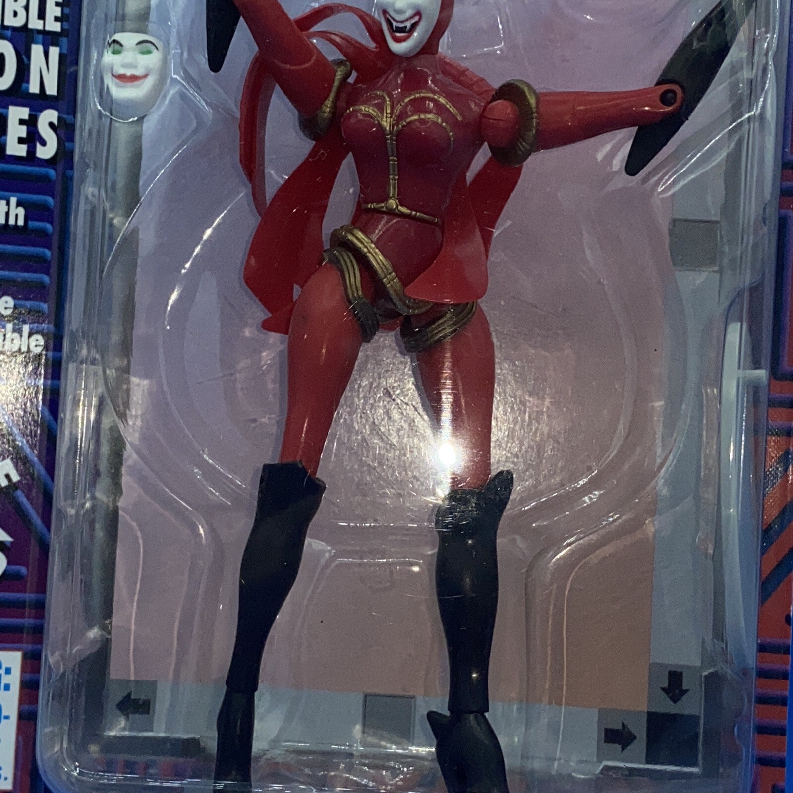 Irwin Toys REBOOT HEXADECIMAL ACTION FIGURE with 4 MASKS Vintage 1995