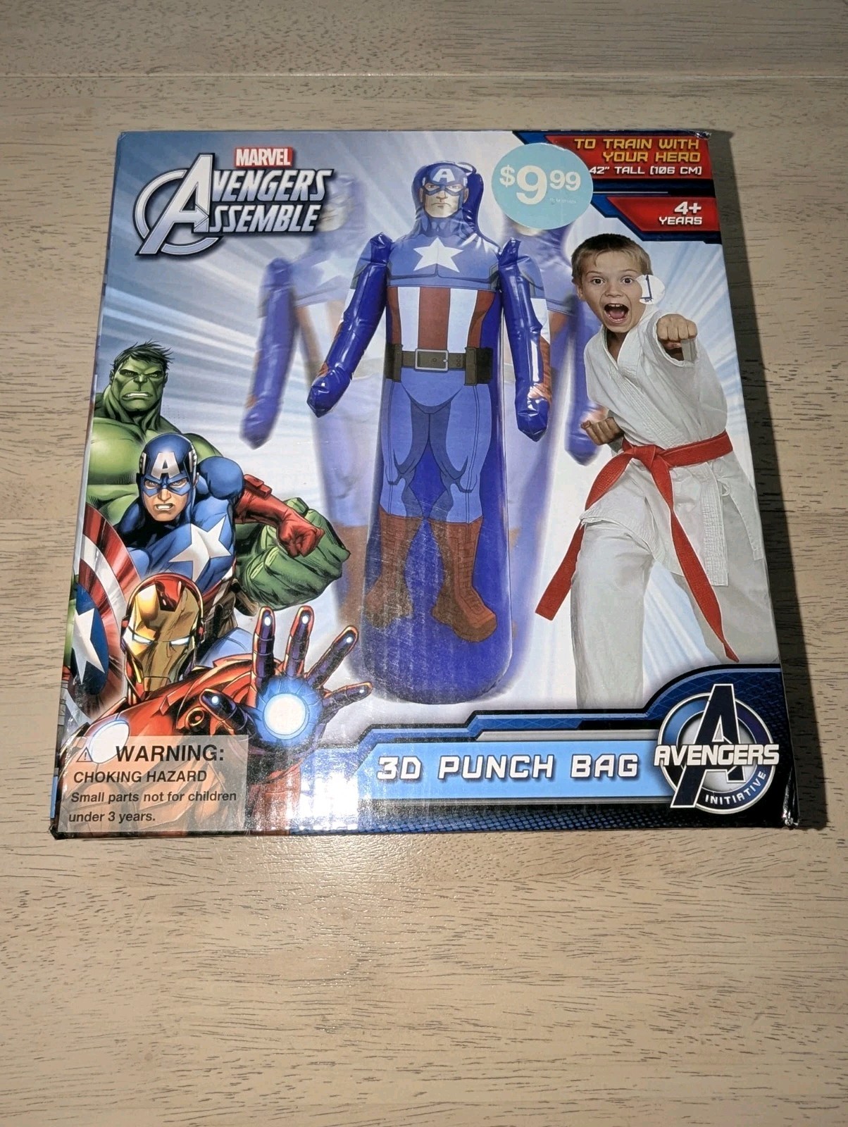 Avengers Assemble Initiative 3D Captain America PunchBag SEALED Rare Version 42&Prime;