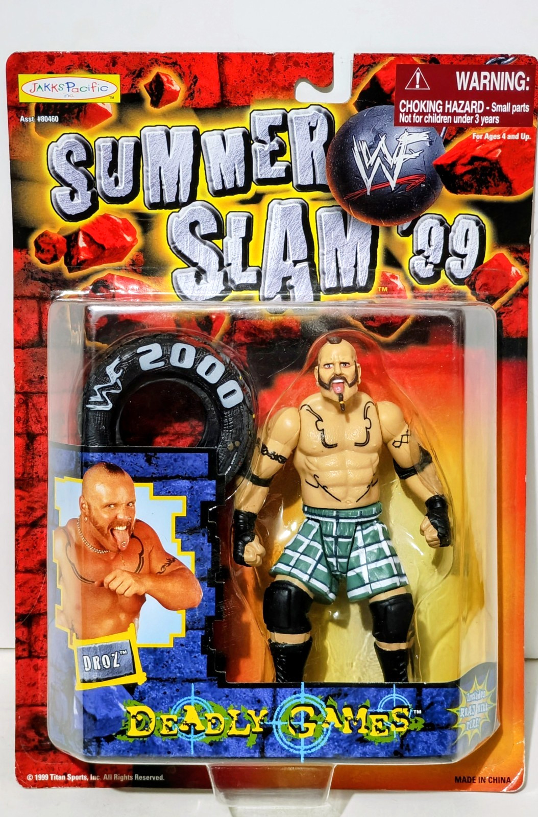 Droz – WWF/WWE – SummerSlam &rsquo;99 – Deadly Games – Action Figure – 1999 – New