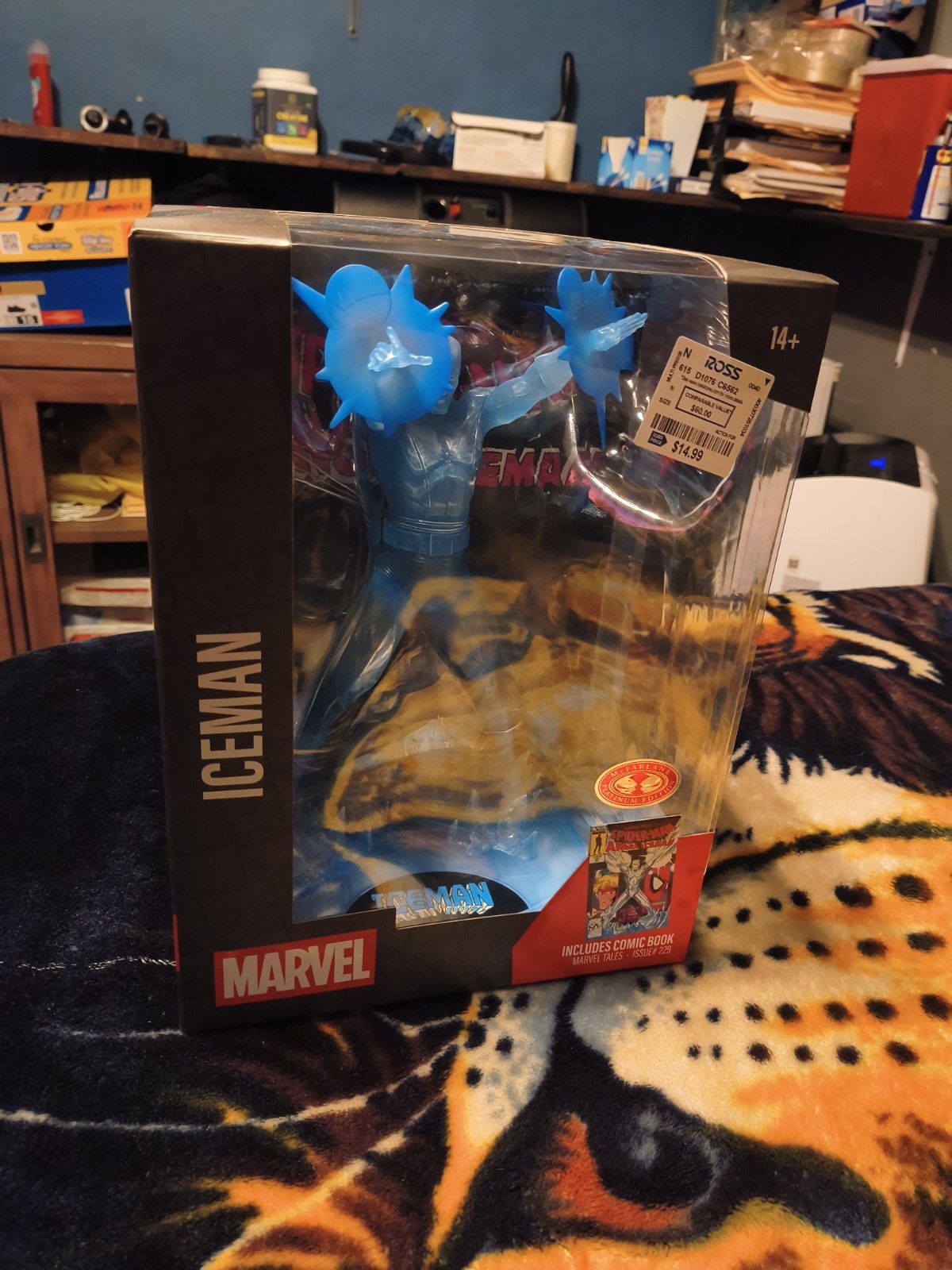 McFarlane Toys Marvel IceMan 1/6 Scale Figure Red Platinum Edition Sealed