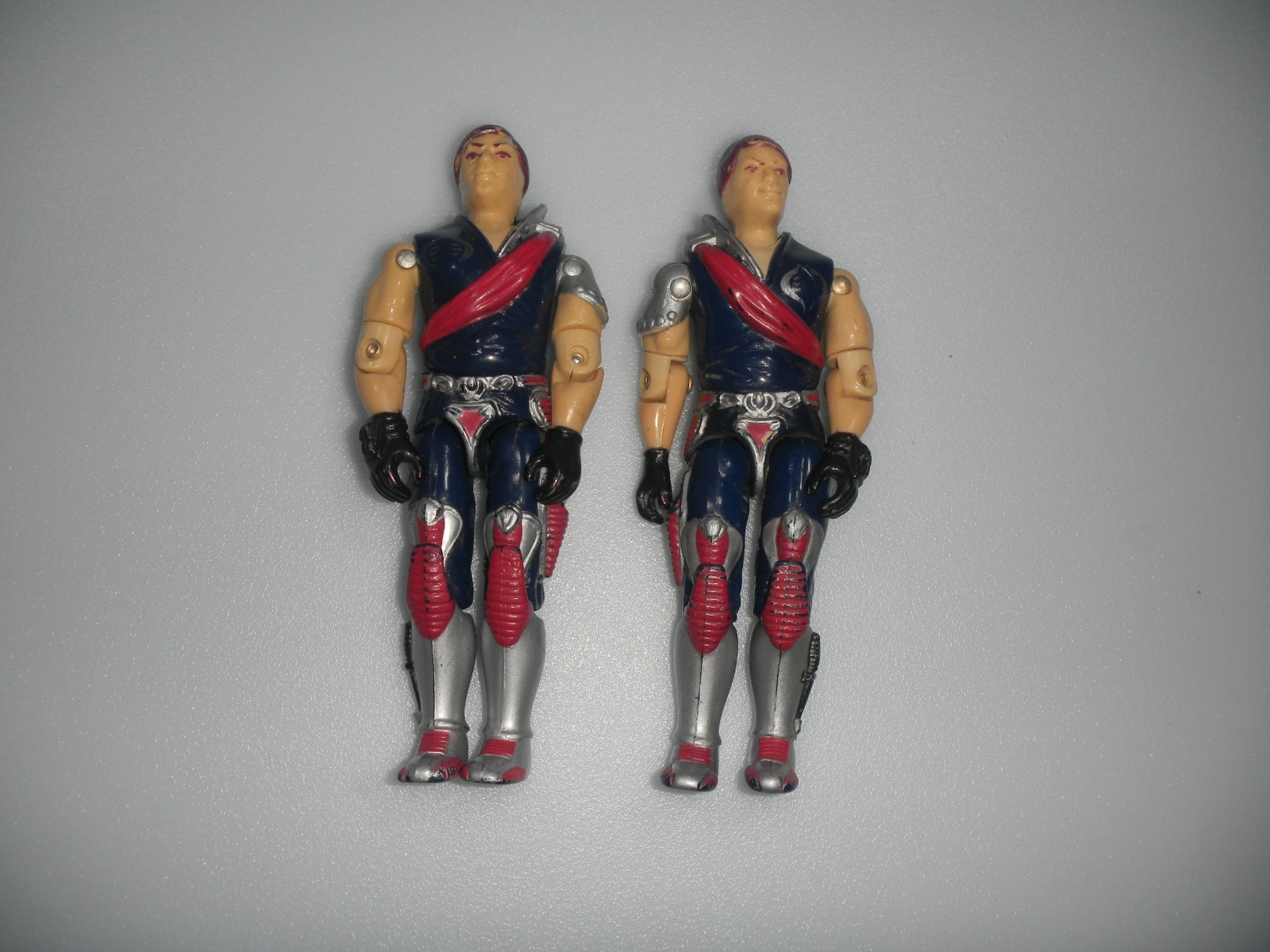 1985 Tomax & Xamot Crimson Guard Commander Twins G.I. GI Joe Cobra Figure Lot