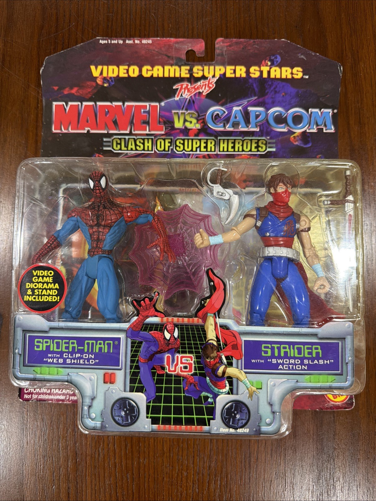 Marvel Vs. Capcom – Clash Of Super Heroes Figures Spider-man and Strider