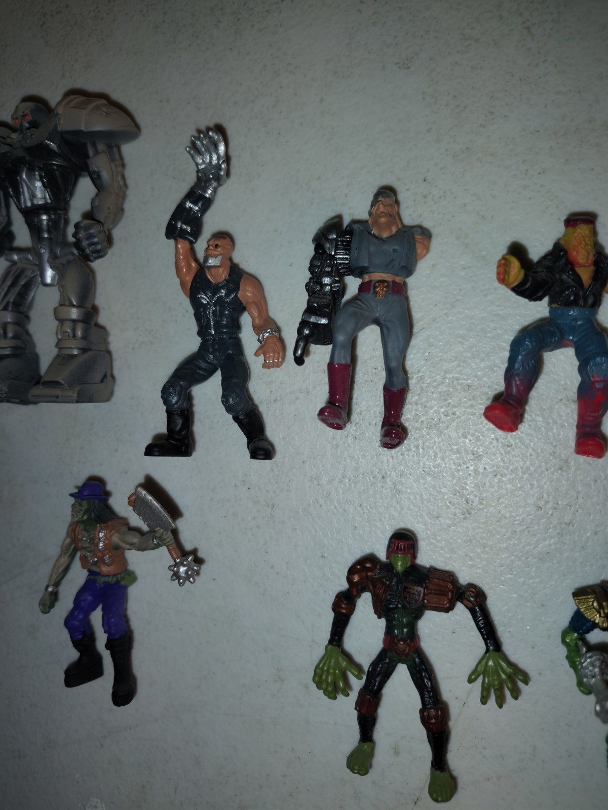 Mega Heroes Judge Dredd 1995 Mattel Mini Figure Lot Battle Pack Loose OOB Retro