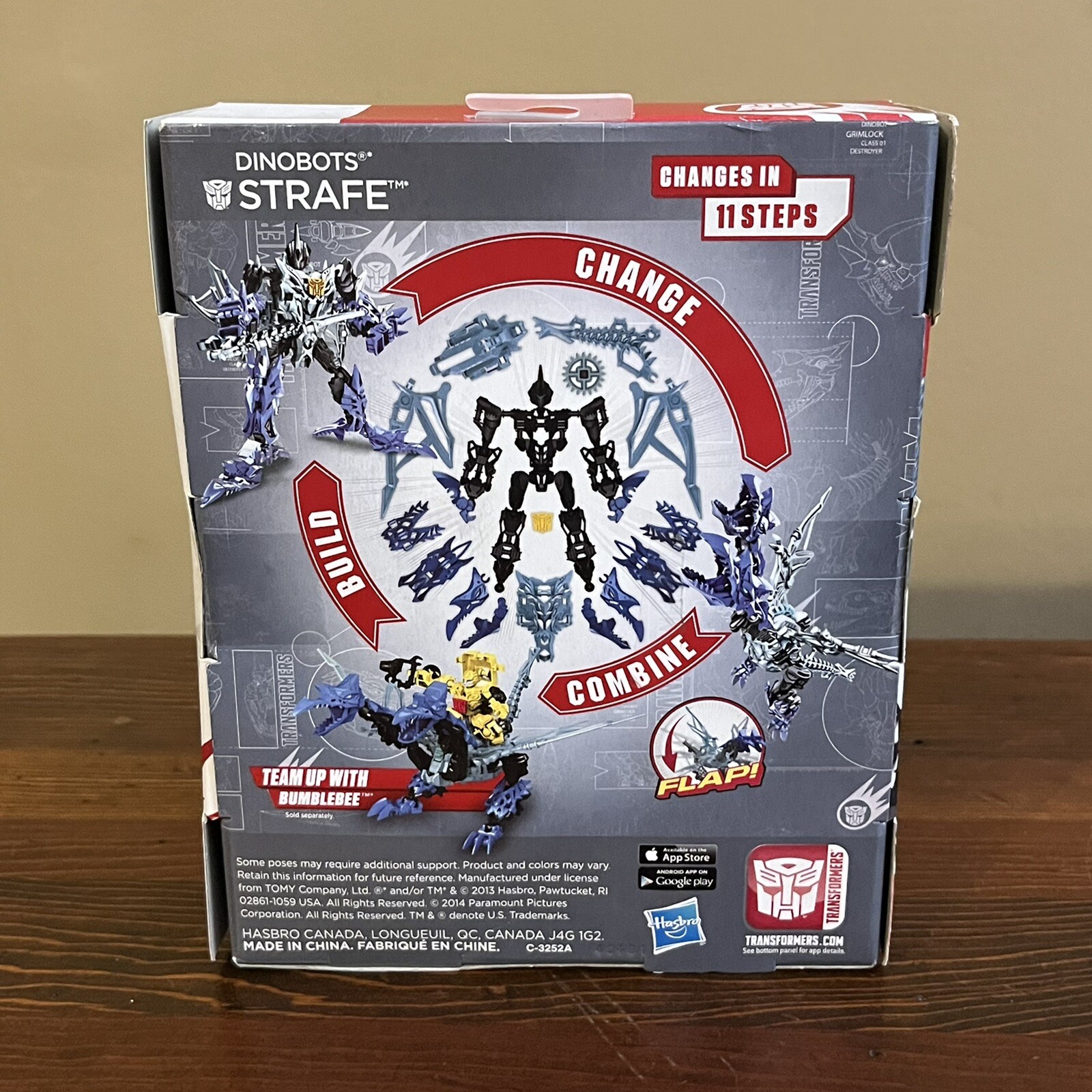 Transformers Age of Extinction Construct-Bots Dinobot STRAFE Buildable 27pcs NIB