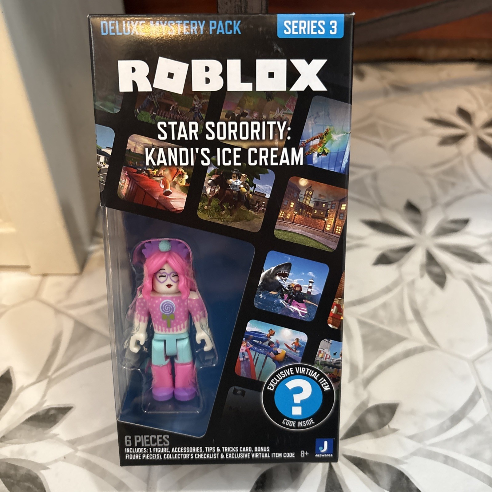 Roblox Deluxe Mystery Pack Series 3 Kandi’s Ice Cream Jazwares Figure New W/code