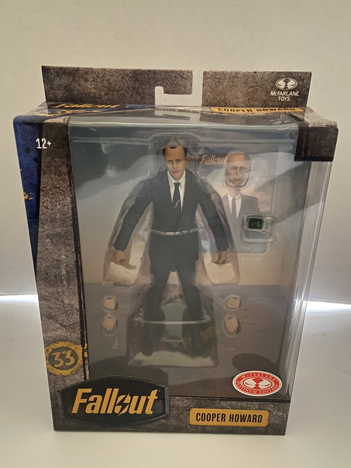 NEW 2025 Fallout COOPER HOWARD Season 2 McFarlane Toys Platinum Red 7&Prime; Figure