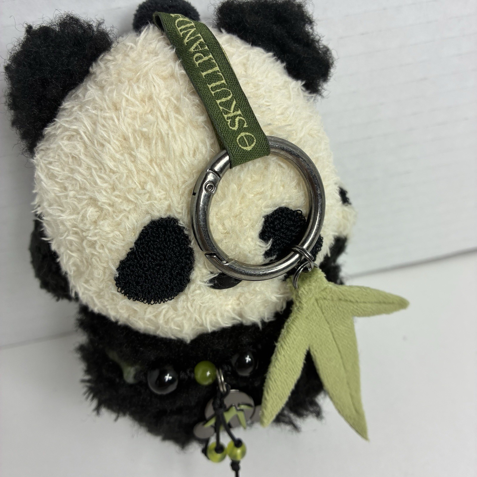 Authentic SKULLPANDA Lazy Panda Plush Doll Pendant W/Taiyaki Food Charm