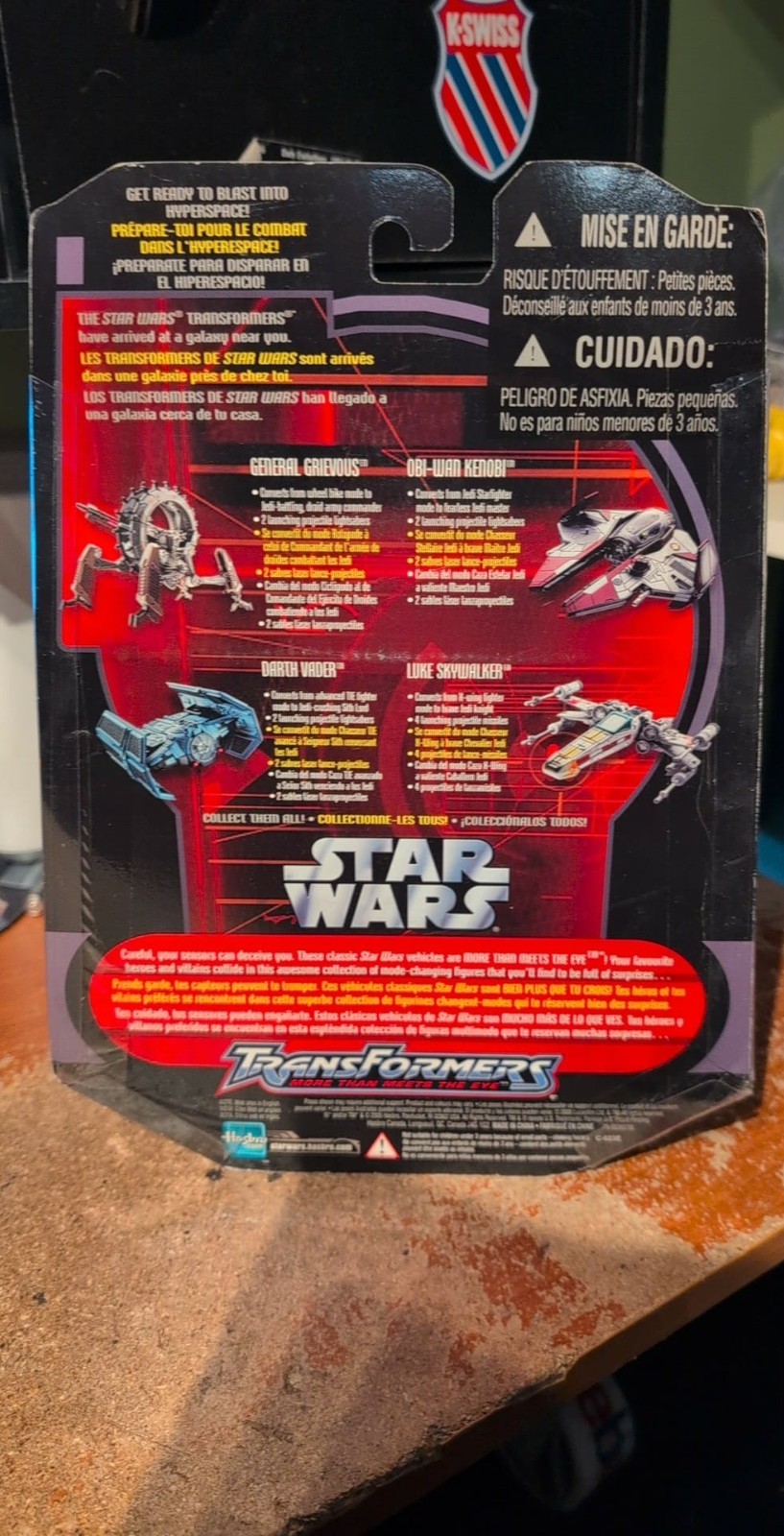 Star Wars Transformers General Grievous Wheel Bike with Spin Disk New 2005