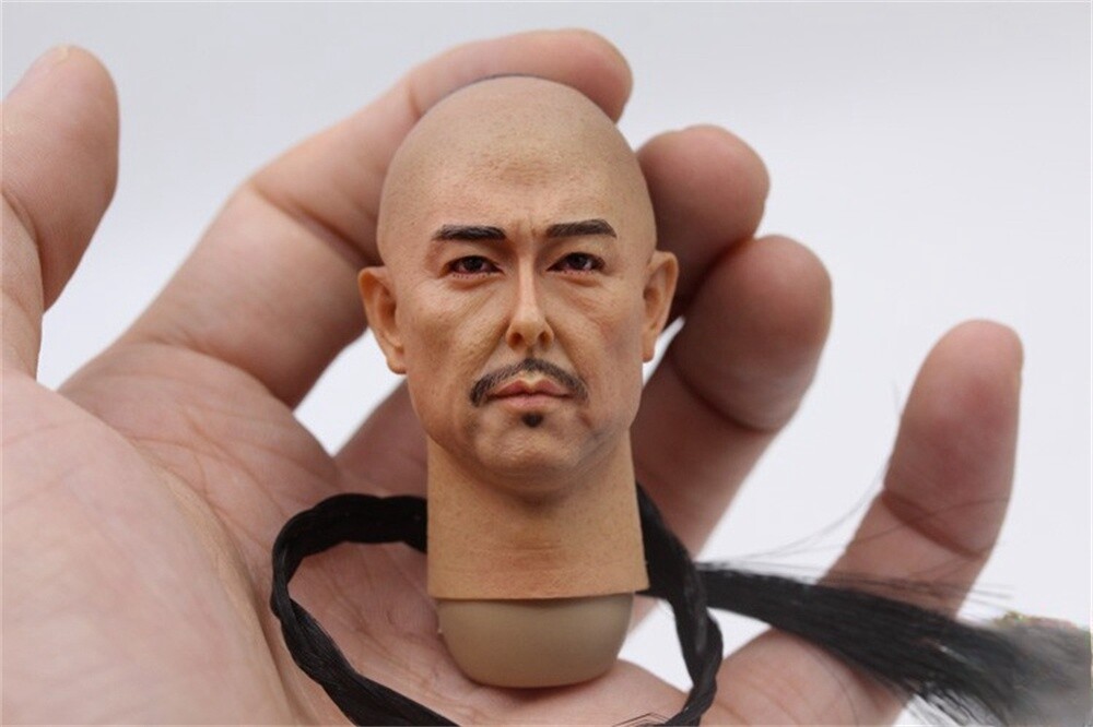 1/6 Qing Dynasty Emperor Zhang Tielin Actor Head Carving Model Toys