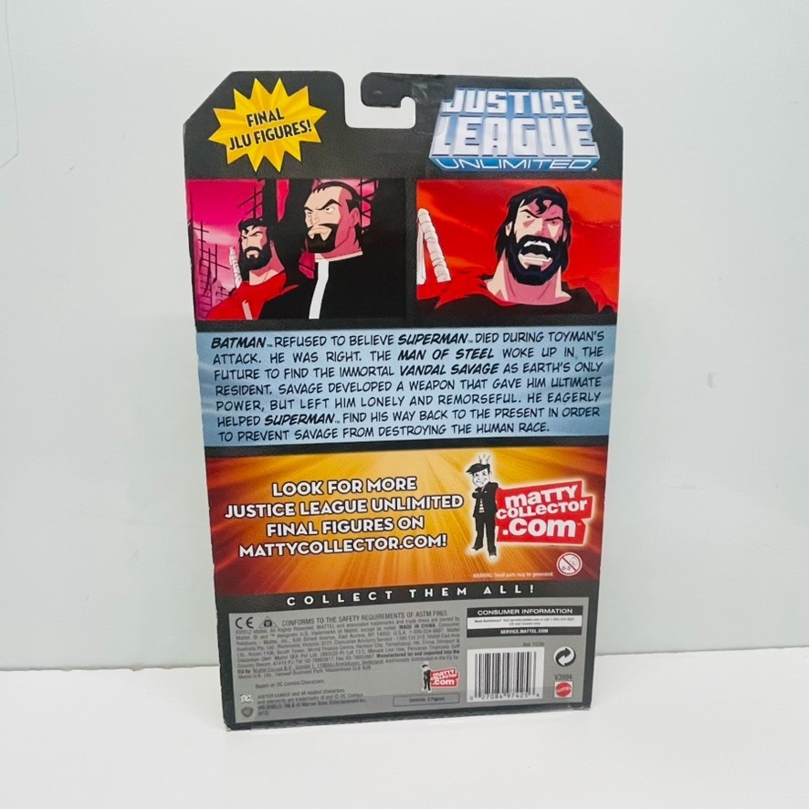 Batman Vandal Savage Future Superman League Unlimited 3 pk NIP DCU Rare