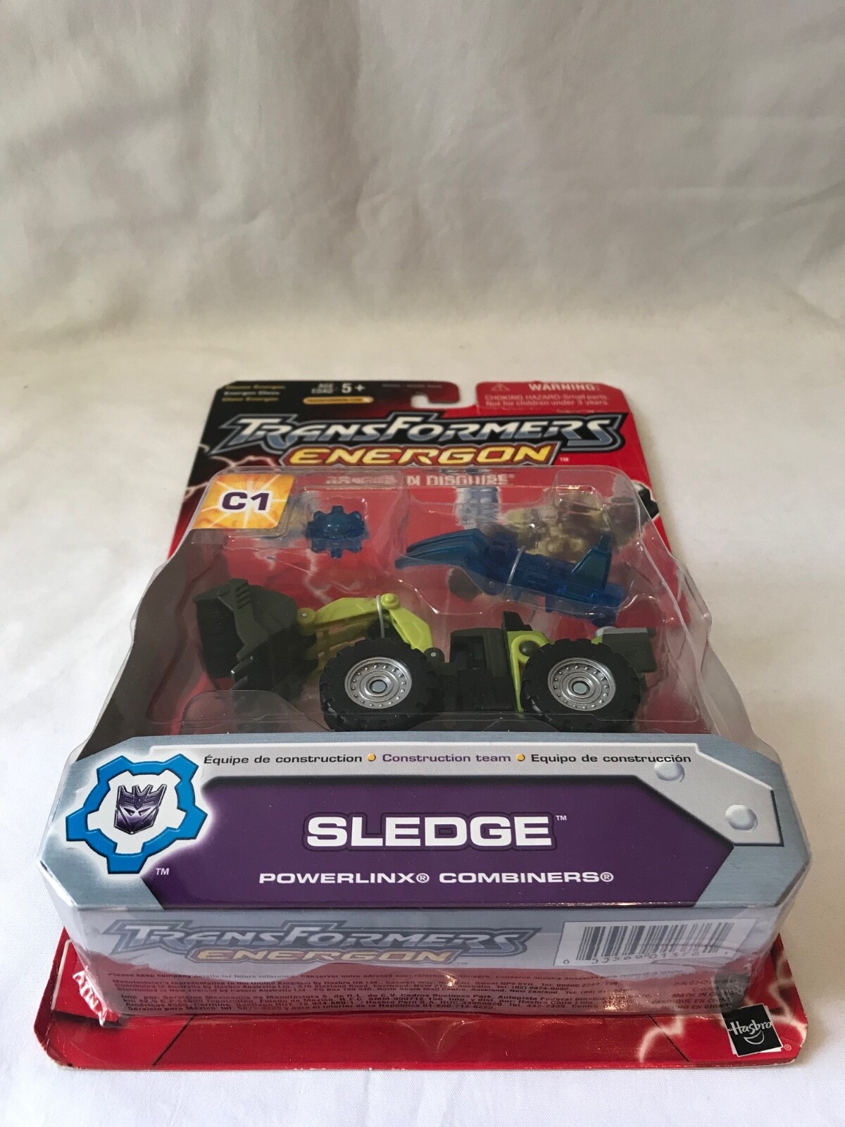 2004 Transformers Energon RID SLEDGE C1 Powerlinx Battles Constructicon NEW MOC