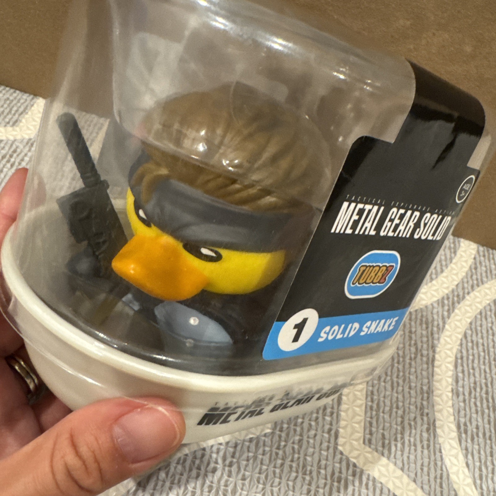 TUBBZ 1st Edition Metal Gear Solid-Solid Snake Cosplaying Rubber Duck Vinyl NEW